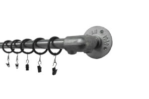 galvanised industrial pipe curtain pole