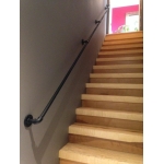 industrial steel pipe wall mounted stair rail