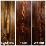 Burnt wood effect colour swatch