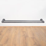 Wall-Mounted-Shoe-Rack-Raw-Steel-Pipe-Style-2