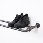 Wall-Mounted-Shoe-Rack-Raw-Steel-Pipe-Style-6