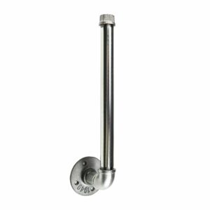 kitchen roll holder industrial silver