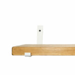 Reverse lip shelf bracket industrial style white