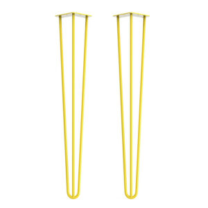 Yellow-Hairpin-Legs-71cm-Pair