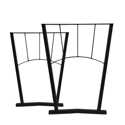 Spoked-Industrial-Steel-Table-Legs-Black-2