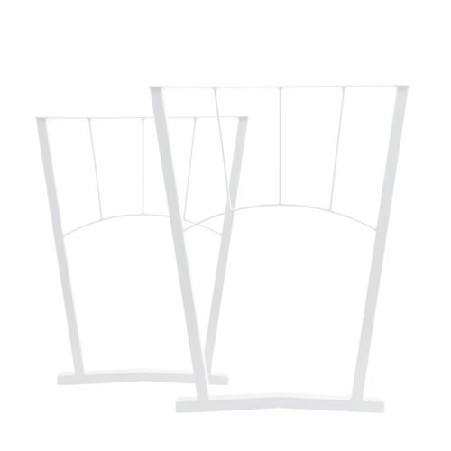 Spoked-Industrial-Steel-Table-Legs-White-2
