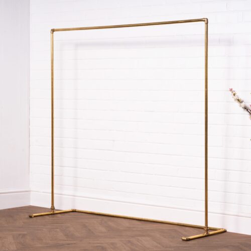 Free-Standing-Walk-In-Clothing-Rail-Solid-Brass-Pipe-Style-4