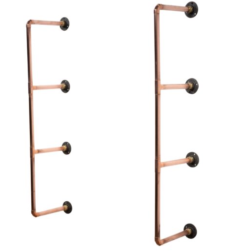 Tiered-Shelving-Unit-Without-Shelves-Copper-Pipe-Style