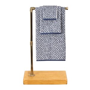 Freestanding-Towel-Rail-Solid-Brass-Pipe-Style