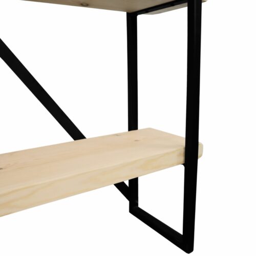 Slimline-Square-Framed-Shelving-Unit-Industrial-Black-Powder-Coated-Style-3
