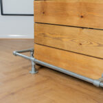 Bar/Kitchen-Corner-Foot-Rail-Industrial-Silver-Key-Clamp-5
