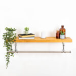 Tee-Clothes-Rail-With-Solid-Shelf-Chrome-5