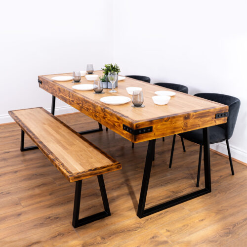 Butchers-Block-Dining-Table-with-Trapezium-Legs-3