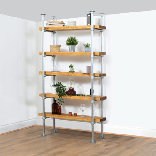 Floor-and-Ceiling-Shelving-Unit-Industrial-Silver-2