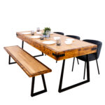 Butchers-Block-Dining-Table-with-Trapezium-Legs-7
