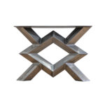X Diamond Industrial Steel Table Legs