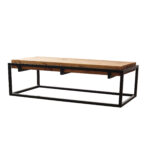 Rustic Industrial Style Coffee Table | Industrial Box Steel Style
