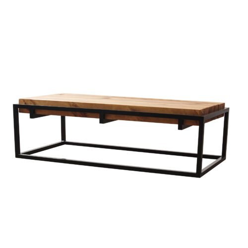 Rustic Industrial Style Coffee Table | Industrial Box Steel Style