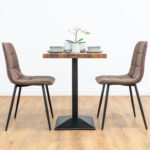 Black-square-cafe-&-bistro-table-solid-walnut-style-4