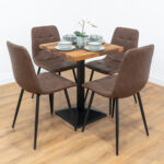 Black-square-cafe-&-bistro-table-solid-walnut-style-7