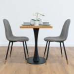black-round-cafe-&-bistro-table-solid-oak-style-4