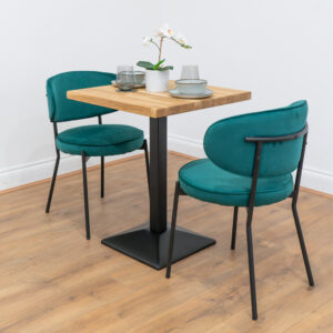 Black-square-cafe-&-bistro-table-solid-oak-style-1