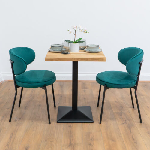 Black-square-cafe-&-bistro-table-solid-oak-style-4