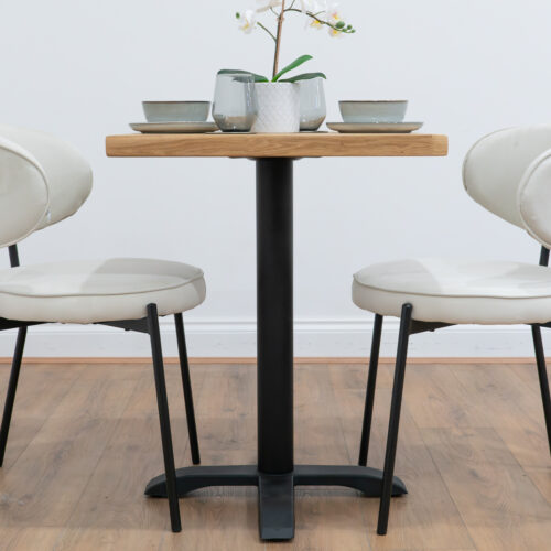 Black-X-base-cafe-&-bistro-table-solid-oak-style-5