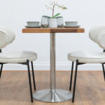 Silver-round-cafe-&-bistro-table-solid-walnut-style-5