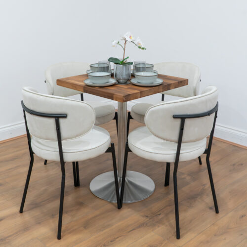 Silver-round-cafe-&-bistro-table-solid-walnut-style-7