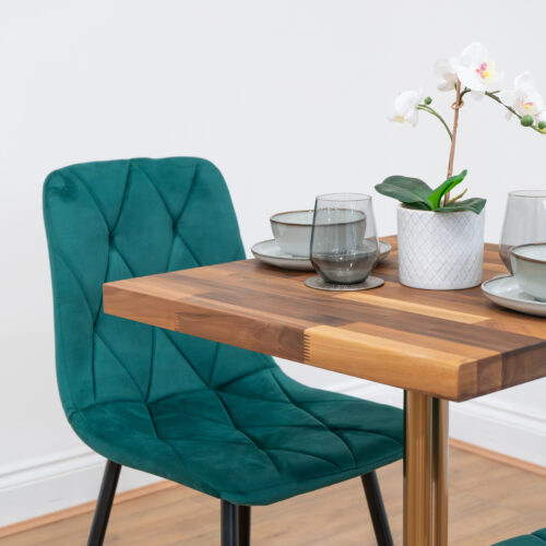Rose-Gold-Round-Cafe-&-Bistro-Table-Solid-Walnut-Style-3