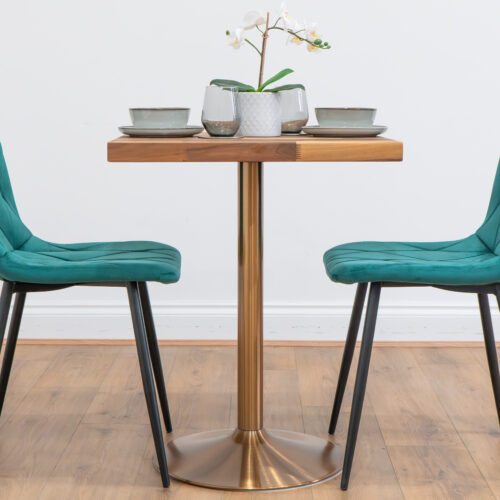 Rose-Gold-Round-Cafe-&-Bistro-Table-Solid-Walnut-Style-5