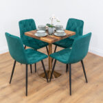 Rose-Gold-Round-Cafe-&-Bistro-Table-Solid-Walnut-Style-7