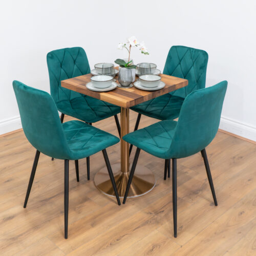 Rose-Gold-Round-Cafe-&-Bistro-Table-Solid-Walnut-Style-7