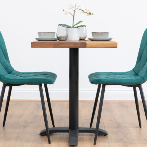 Black-X-base-cafe-&-bistro-table-solid-walnut-style-4