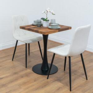 Black-round-cafe-&-bistro-table-solid-walnut-style-1