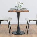 Black-round-cafe-&-bistro-table-solid-walnut-style-5