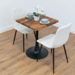 Black-round-tapered-cafe-&-bistro-table-solid-walnut-style-2