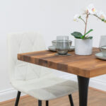 Black-round-tapered-cafe-&-bistro-table-solid-walnut-style-3