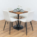 Black-round-tapered-cafe-&-bistro-table-solid-walnut-style-7