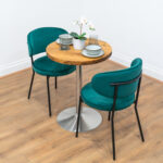 round-reclaimed-timber-cafe-&-bistro-table-silver-round-leg-style-2