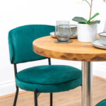 round-reclaimed-timber-cafe-&-bistro-table-silver-round-leg-style-3
