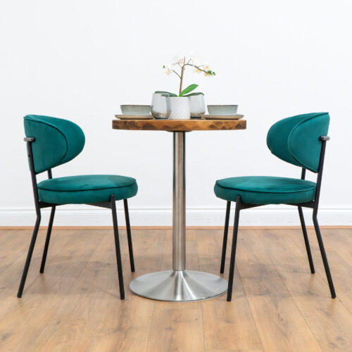 round-reclaimed-timber-cafe-&-bistro-table-silver-round-leg-style-4