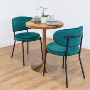 round-reclaimed-timber-cafe-&-bistro-table-rose-gold-round-leg-style-1