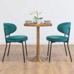 round-reclaimed-timber-cafe-&-bistro-table-rose-gold-round-leg-style-4