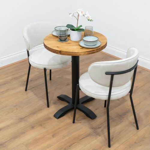 round-reclaimed-timber-cafe-&-bistro-table-black-X-base-round-leg-style-2