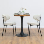round-reclaimed-timber-cafe-&-bistro-table-black-round-tapered-leg-style-3