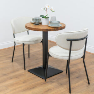 round-reclaimed-timber-cafe-&-bistro-table-black-square-leg-style-1