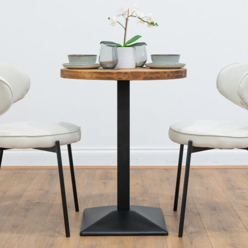 round-reclaimed-timber-cafe-&-bistro-table-black-square-leg-style-4