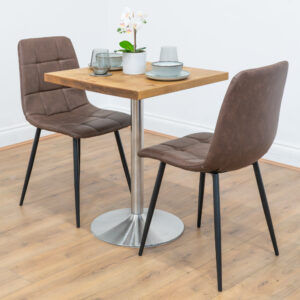 Silver-Round-Cafe-&-Bistro-Table-Reclaimed-Solid-Wood-Style-1
